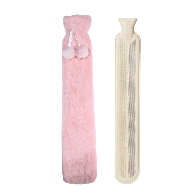 Bouillotte longue couleur rose