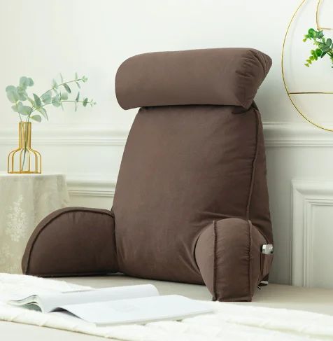 Coussin dos marron