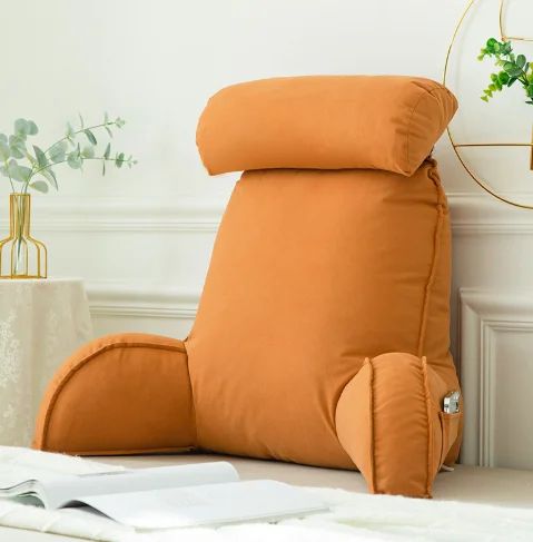 Coussin dos orange