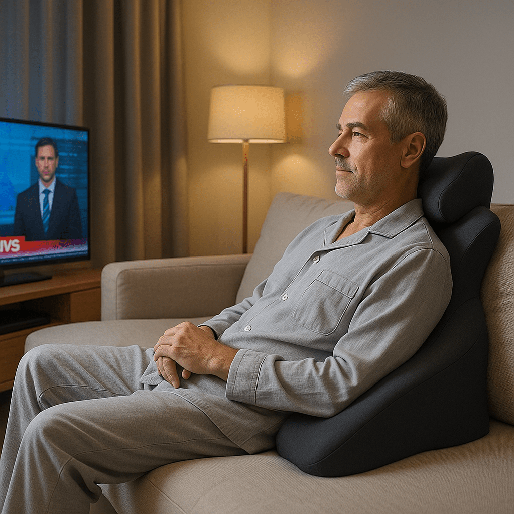 Coussin ergonomique homme detente