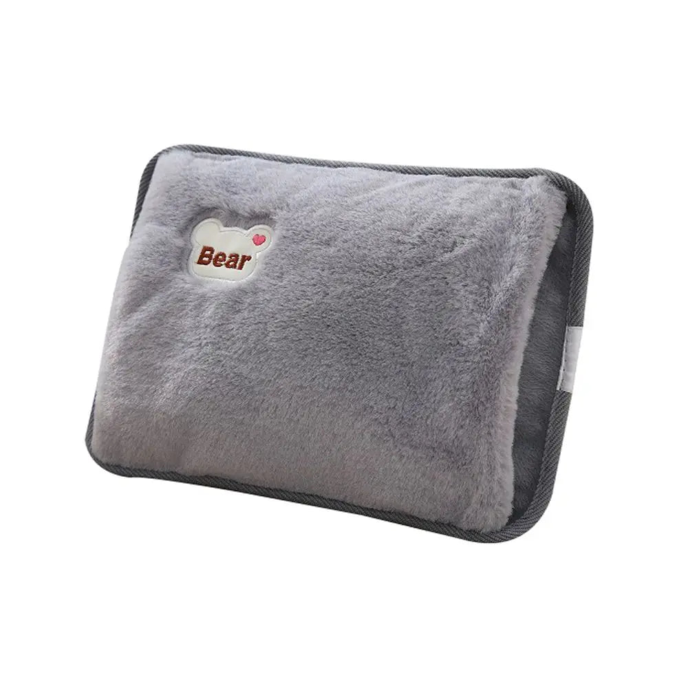 bouillotte electrique de couleur gris