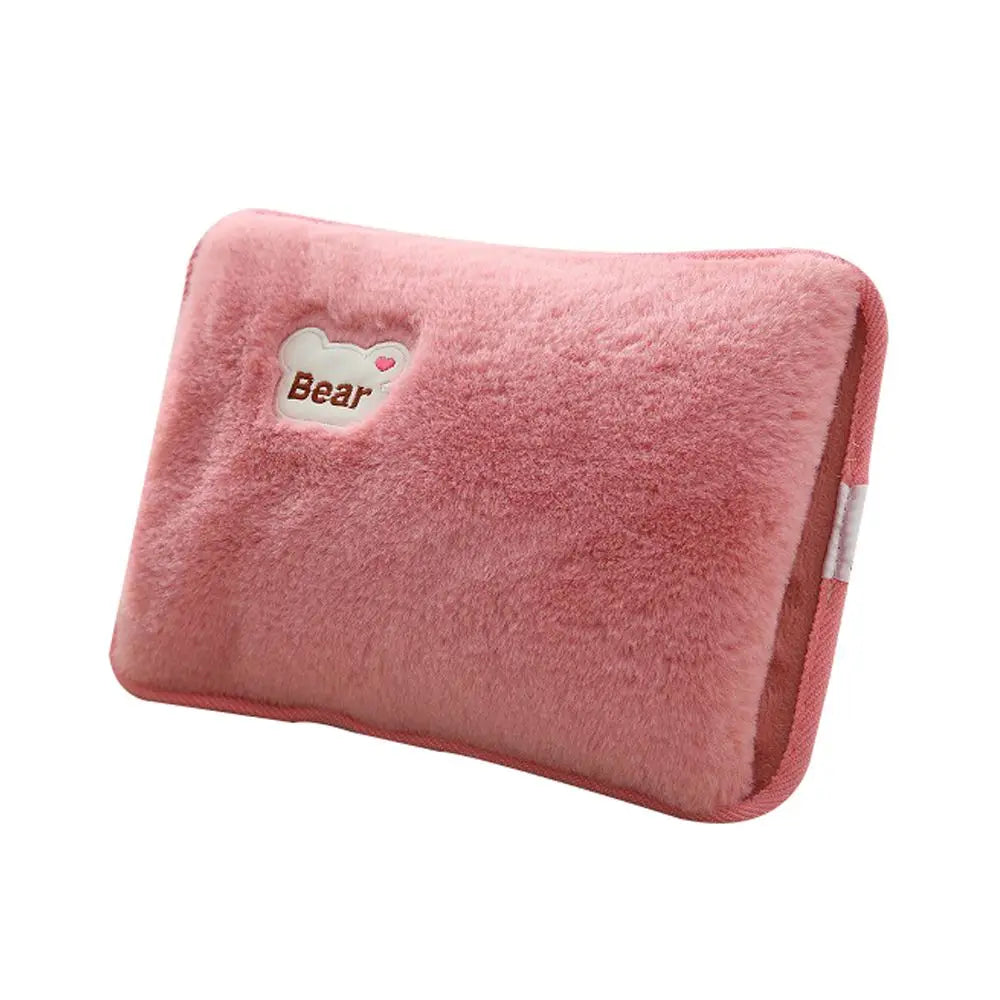 bouillotte electrique de couleur rose