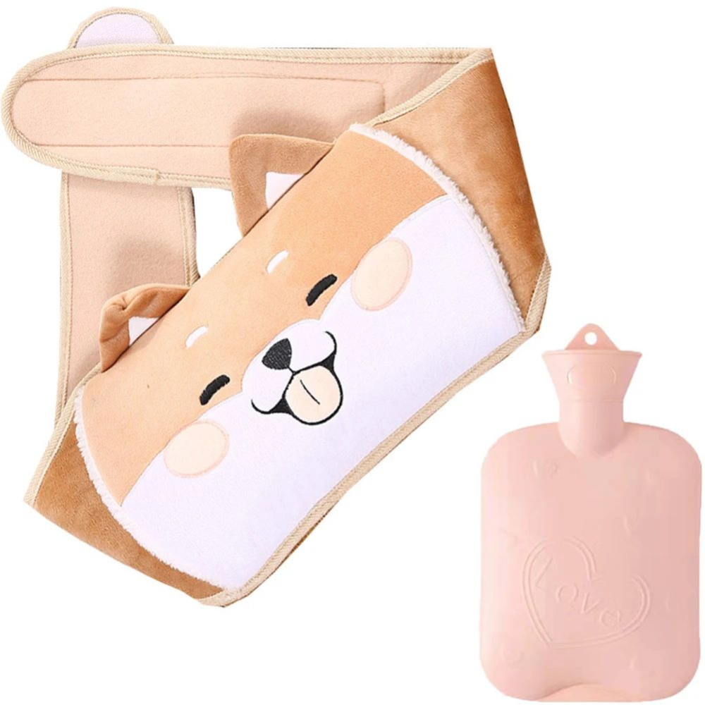 bouillotte peluche brun chiot