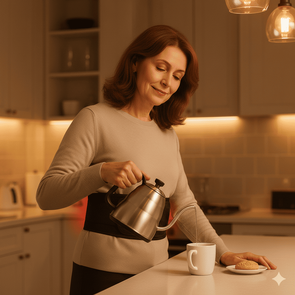 ceinture lombaire chauffante femme relaxation