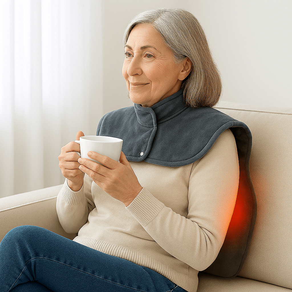 Coussin chauffant dos | RelaxDos™ - Enfin Actif 50+