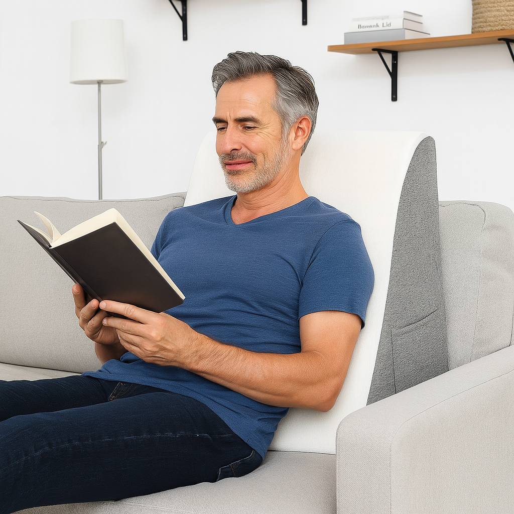 coussin pour dos homme detente
