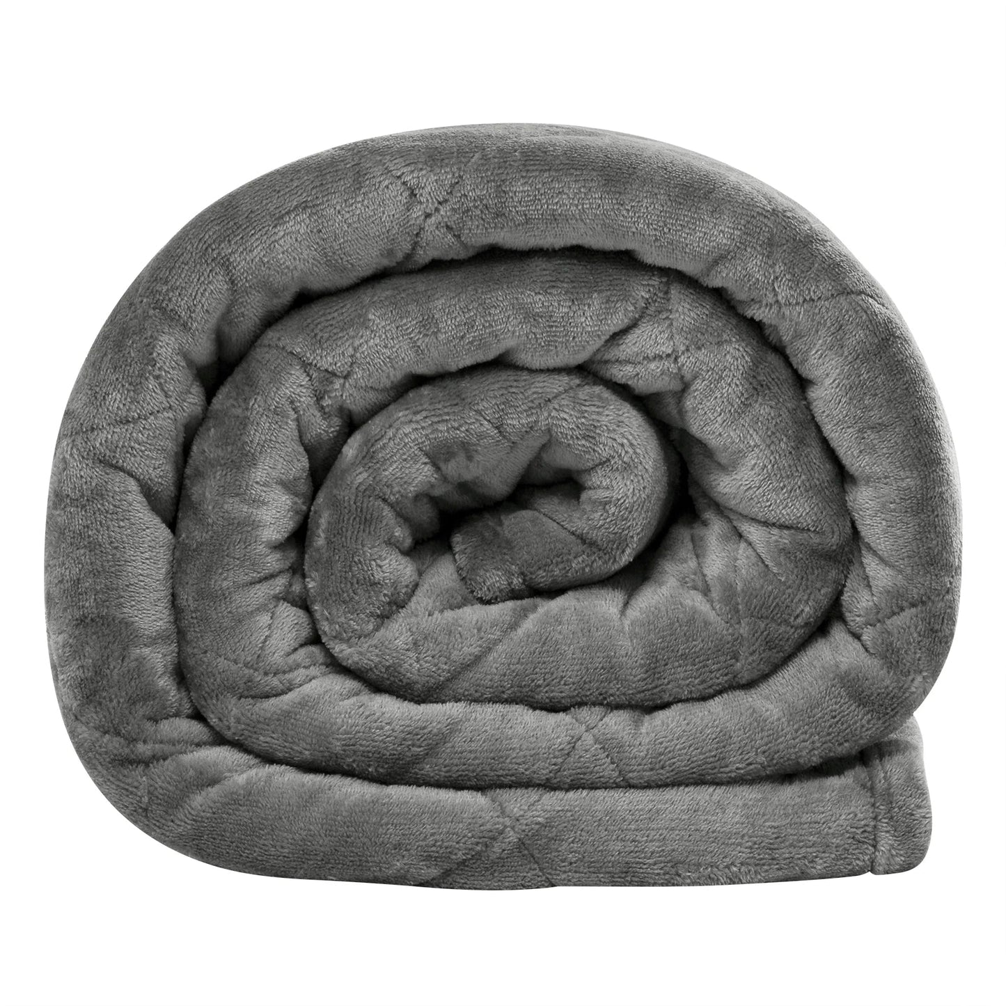 Couverture Lestée Gris Doux – Thérapie Anti - Stress en Flanelle & Sherpa Double Face - Enfin Actif 50+