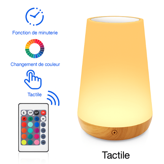 Lampe de chevet tactile | LumiTouch Douceur tactile - Enfin Actif 50+