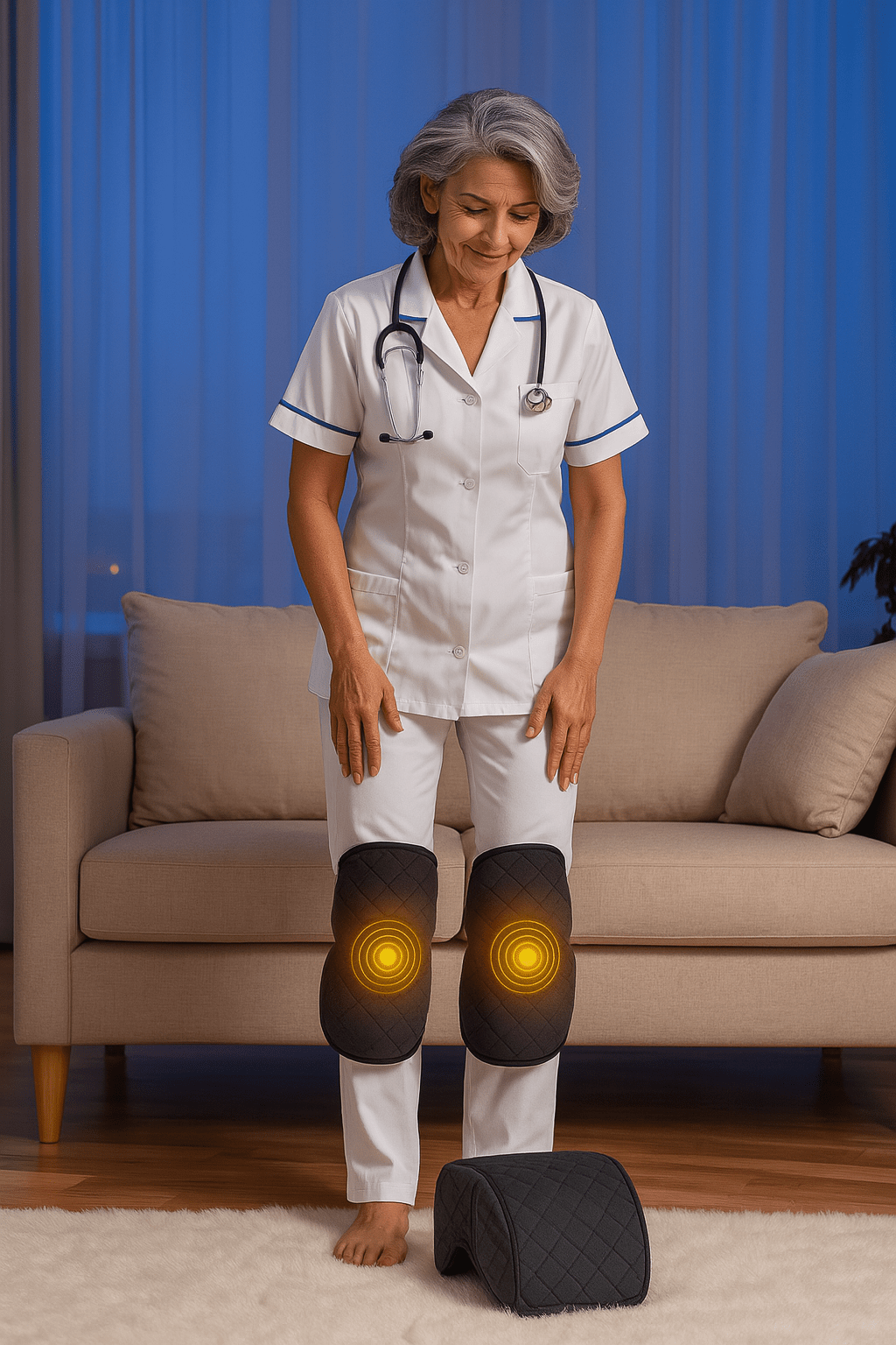 massage pieds femme infirmiere detente