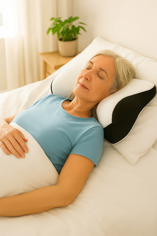 oreiller ergonomique femme detente