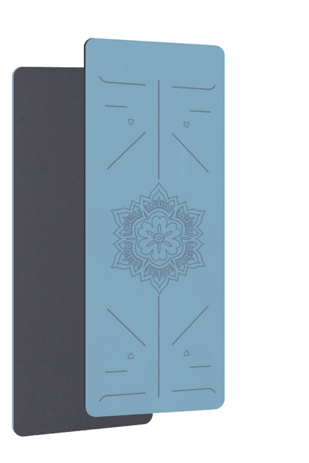 tapis de yoga bleu