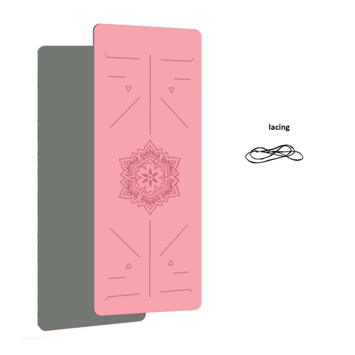 tapis de yoga rose