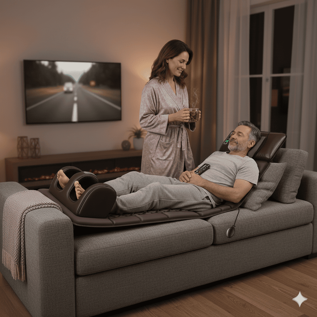 Appareil masseur pieds couple