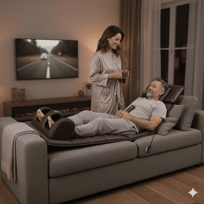 Appareil masseur pieds couple