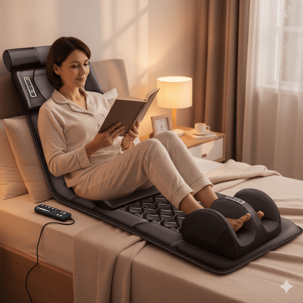 Appareil masseur pieds femme relaxation