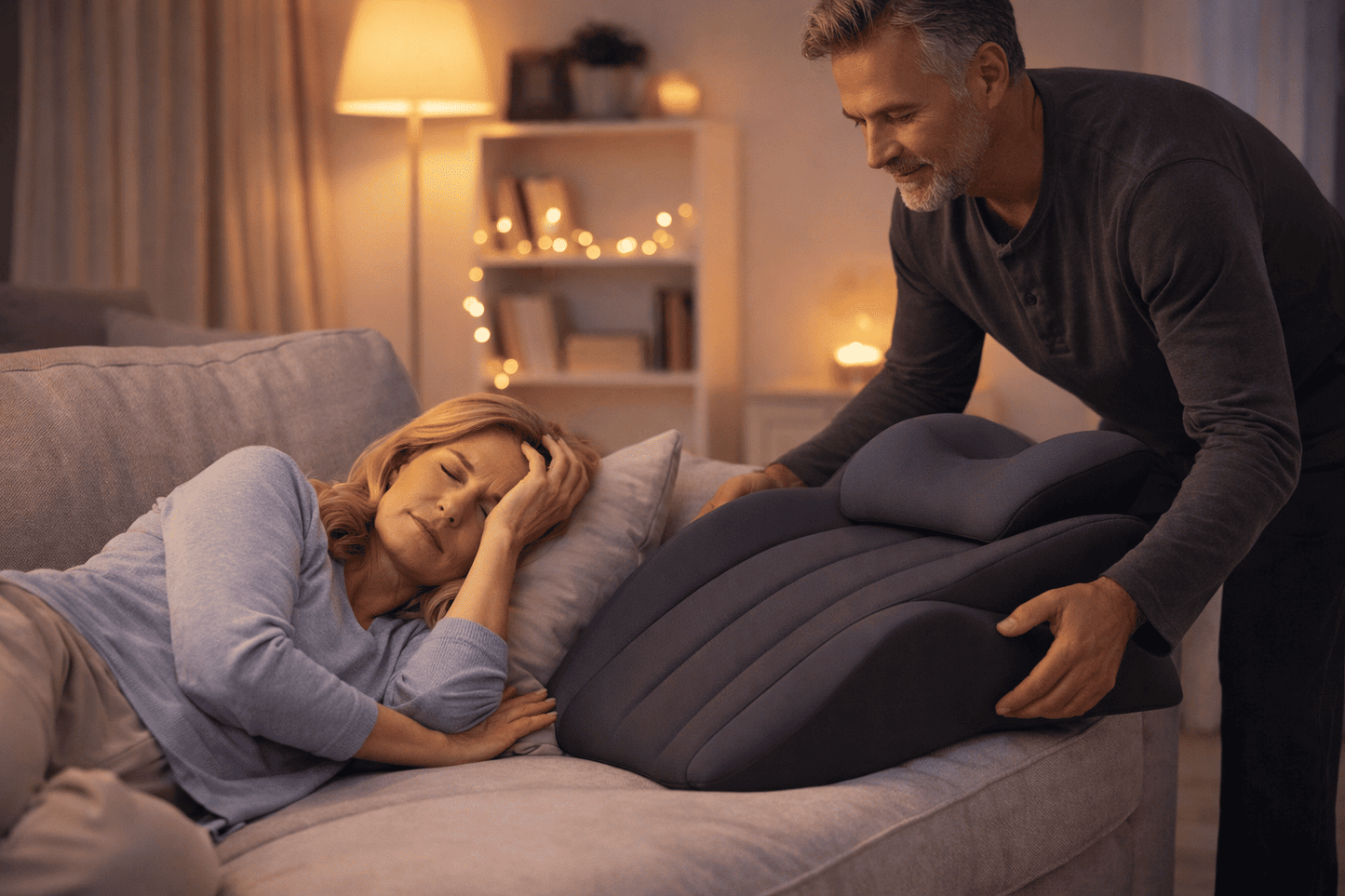 Coussin ergonomique zenposture couple detente