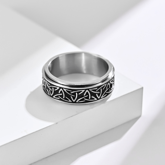 Bague Anti Stress Viking Tournante | Élégance et Sérénité pour les Professionnels de 50+ - Enfin Actif 50+