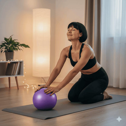 ballon pilate corebalance femme etirement