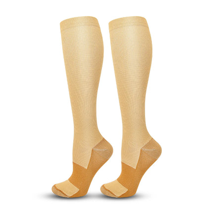 bas de contention couleur beige