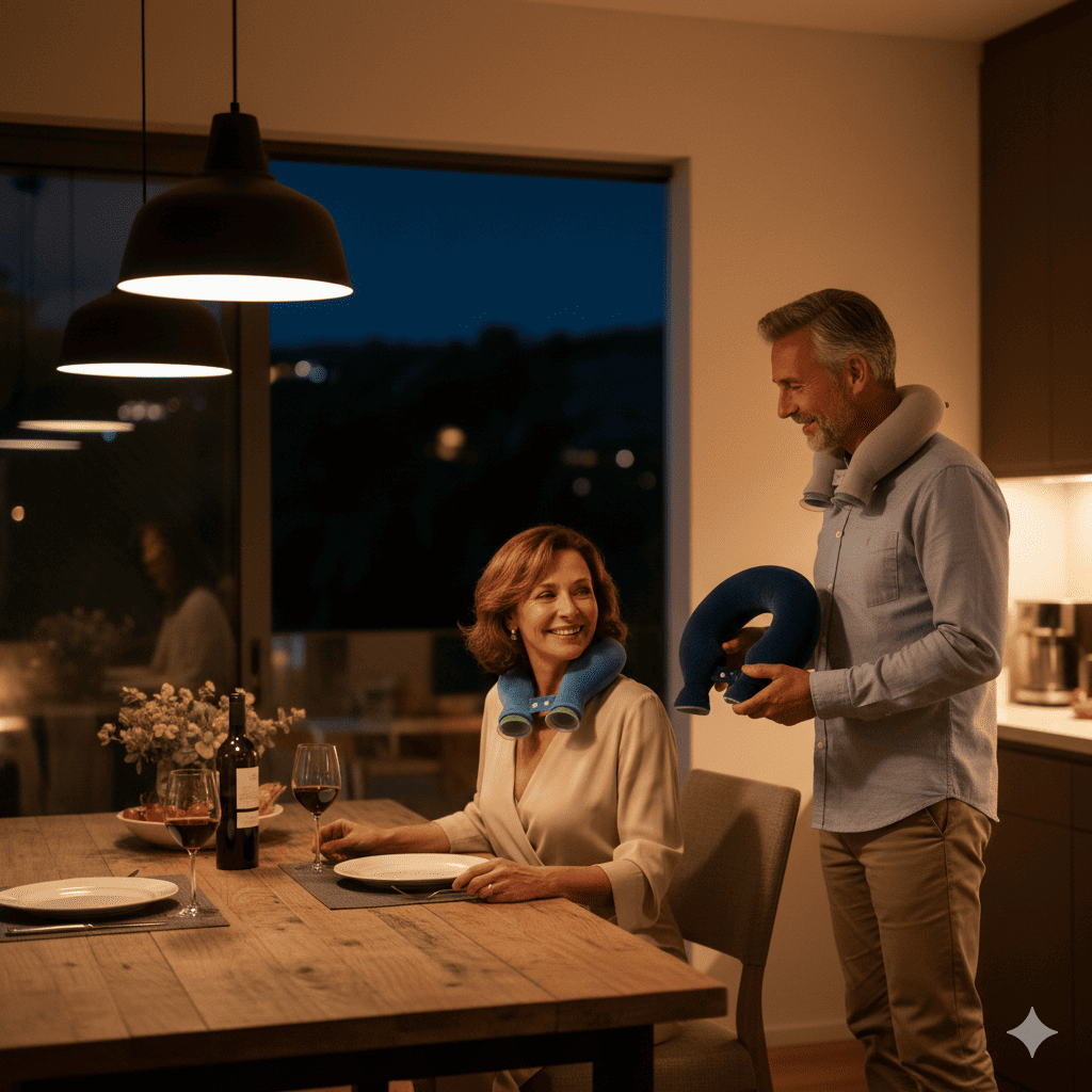 Bouillotte cervicale chaude DouceNuque™ – Soulagement des tensions et détente de la nuque - Enfin Actif 50+