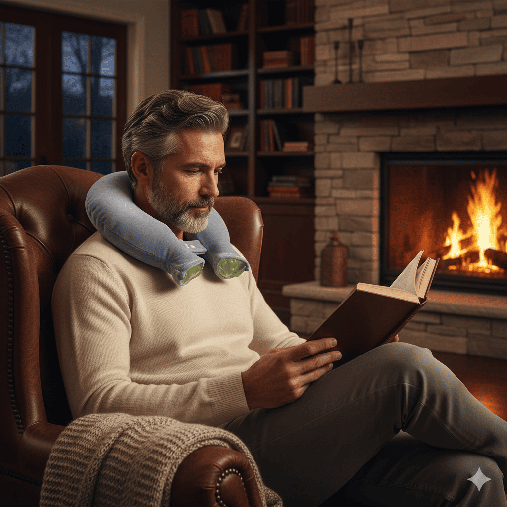 Bouillotte cervicale chaude DouceNuque™ – Soulagement des tensions et détente de la nuque - Enfin Actif 50+