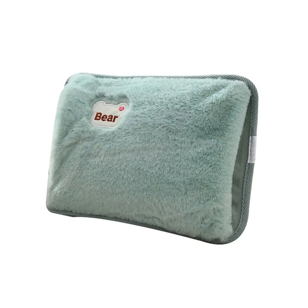 bouillotte electrique de couleur vert