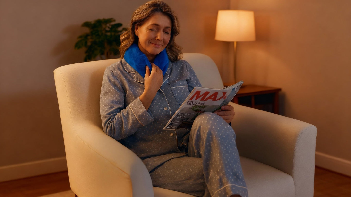 Bouillotte micro - ondes CâliCou™ – Détente cervicale & épaules - Enfin Actif 50+