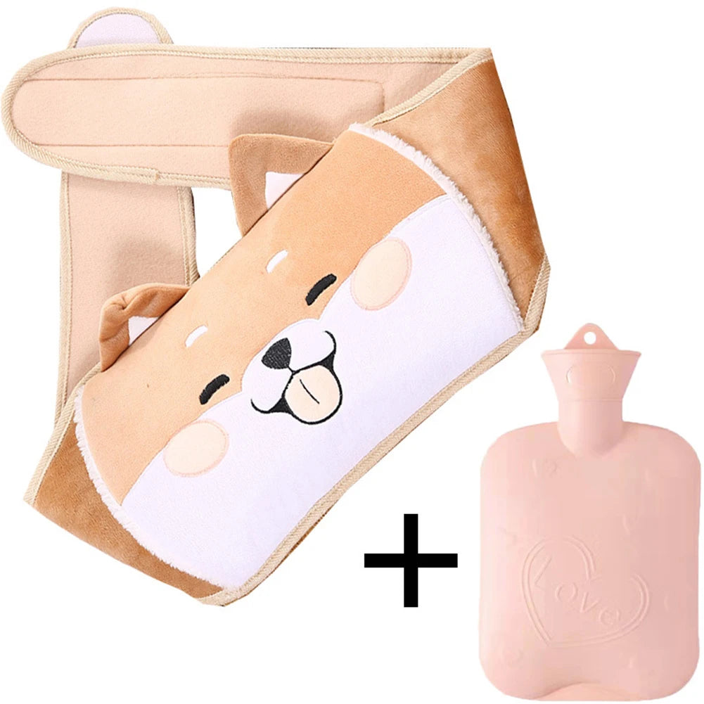 bouillotte peluche couleur brun chiot