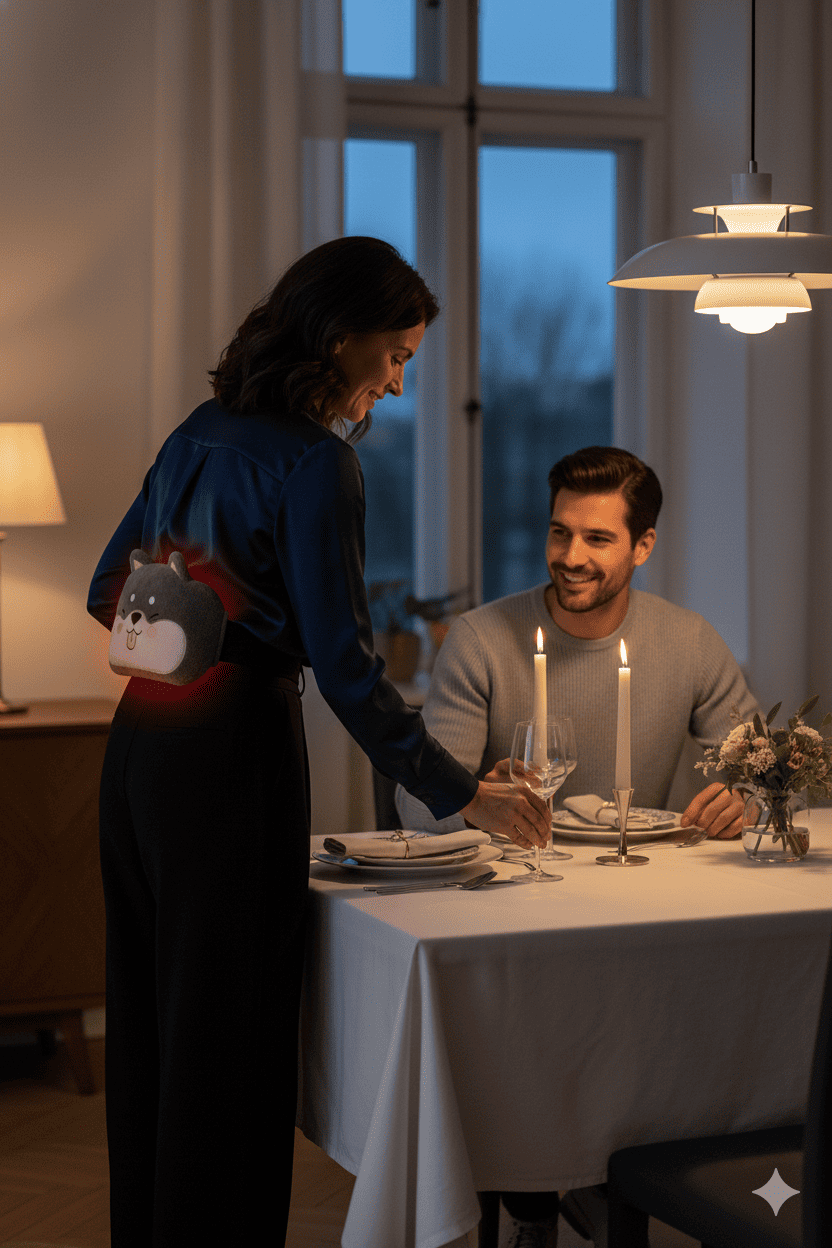 Bouillotte peluche Calinova™ : chaleur douce et apaisante pour les règles - Enfin Actif 50+