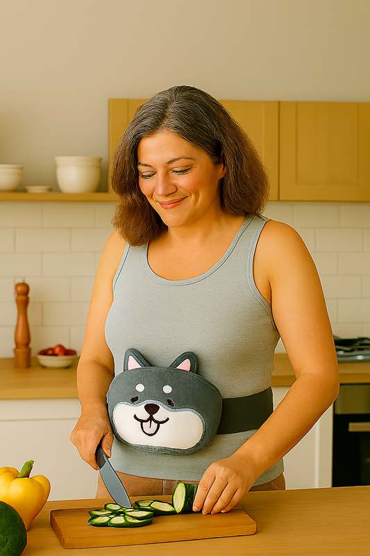 bouillotte peluche femme confort cuisine