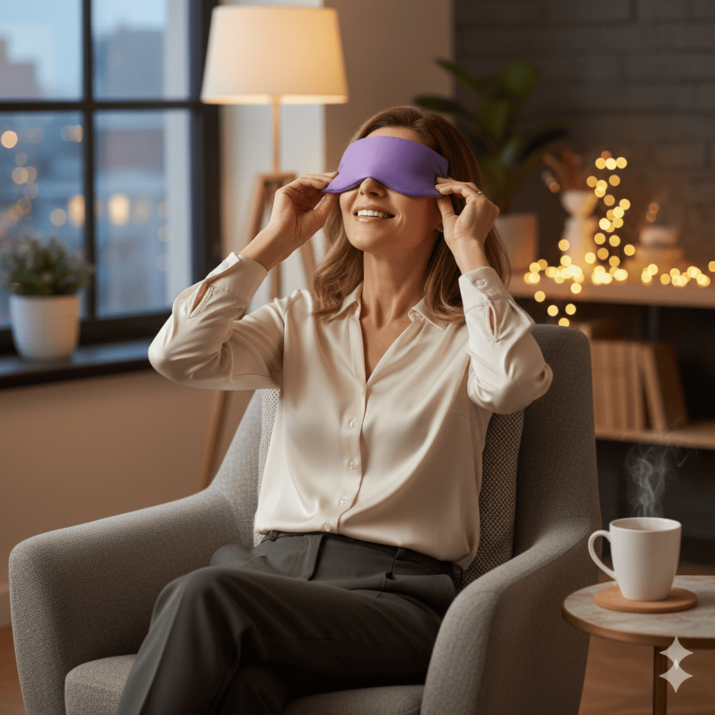 Bouillotte sèche Lavandia™ : détente des yeux et sérénité du soir - Enfin Actif 50+