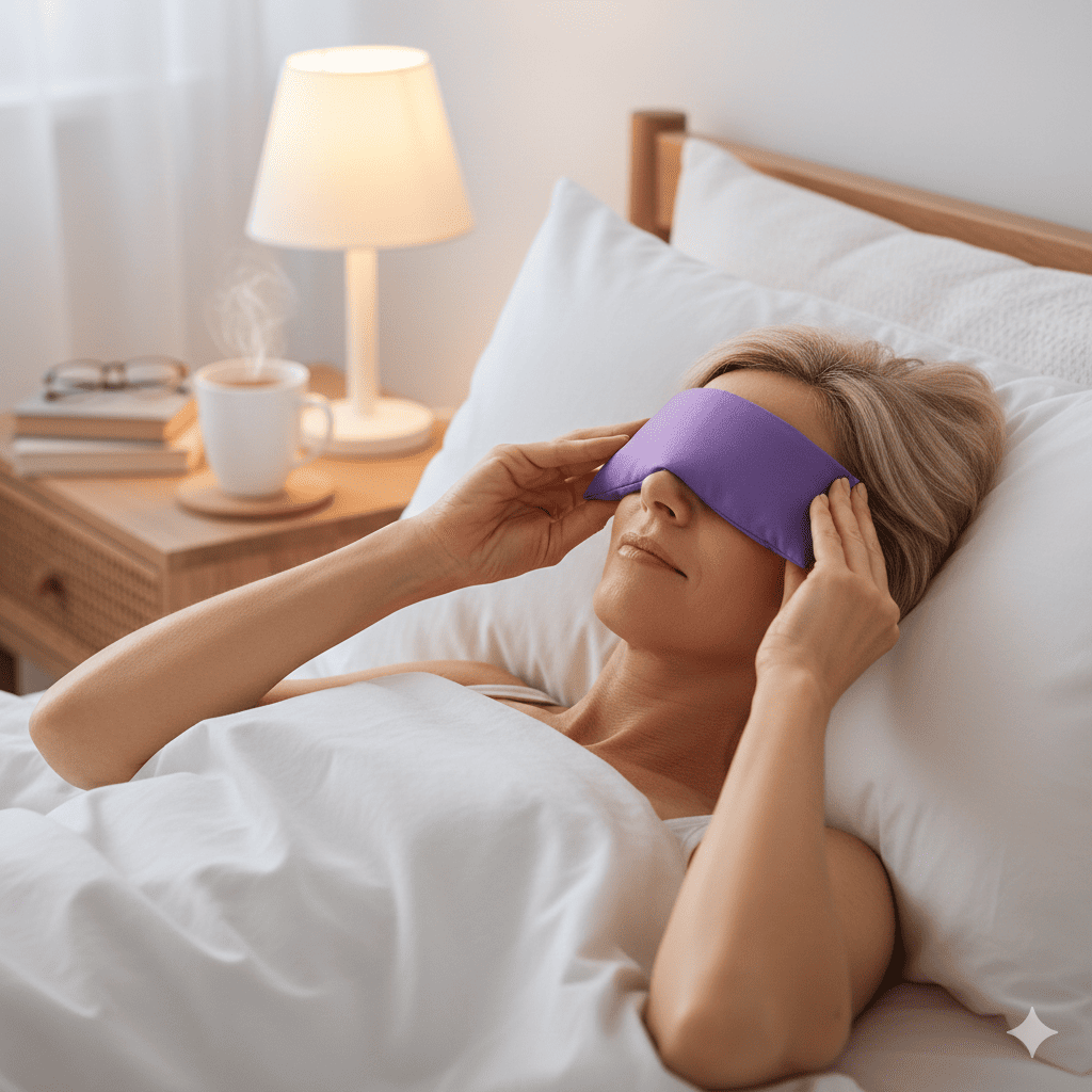 Bouillotte sèche Lavandia™ : détente des yeux et sérénité du soir - Enfin Actif 50+