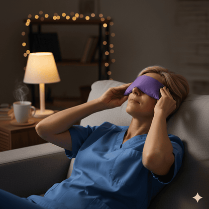 Bouillotte sèche Lavandia™ : détente des yeux et sérénité du soir - Enfin Actif 50+