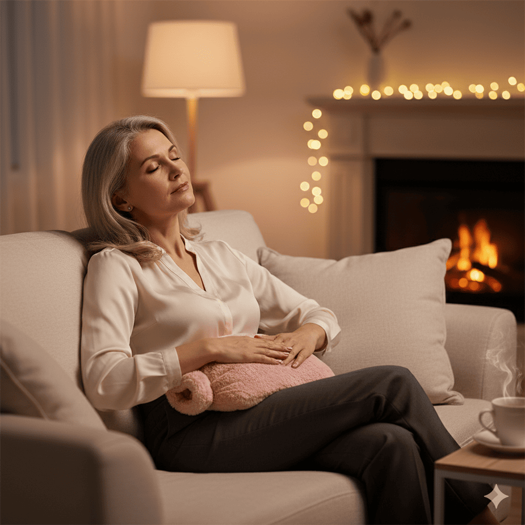 bouillotte thermavie femme crampes de ventre