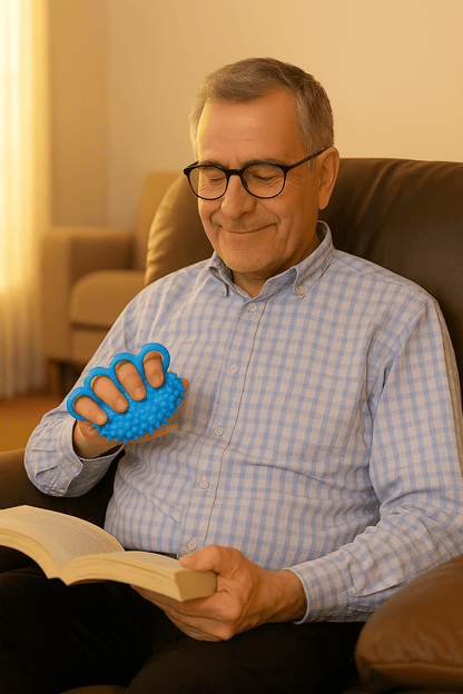 boule de massage kinesphere homme detente au salon