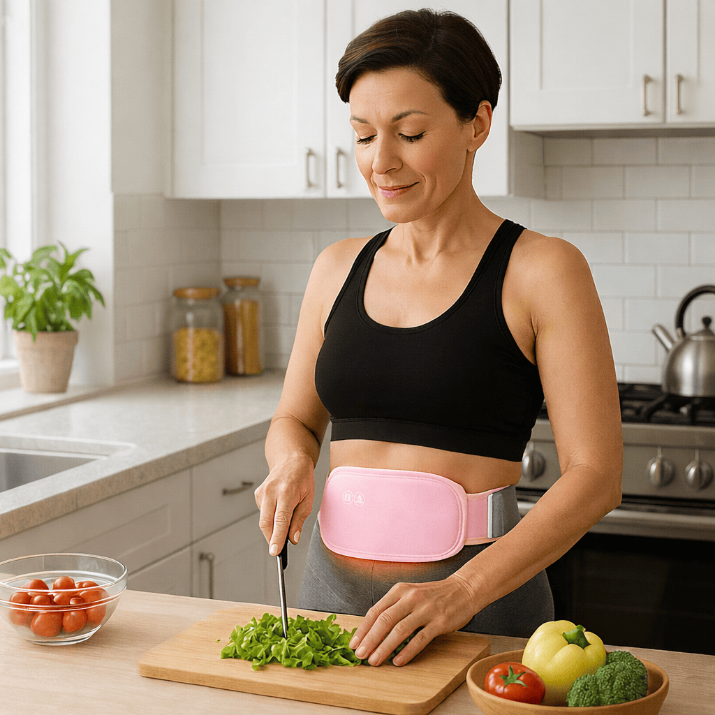 ceinture chauffante lunatherm femme cuisine