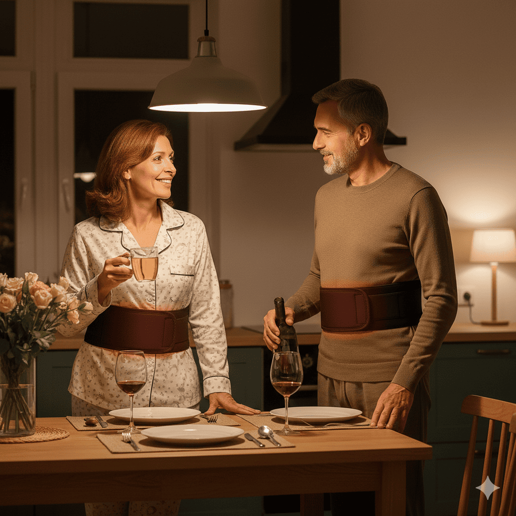 ceinture lombaire chauffante couple confort