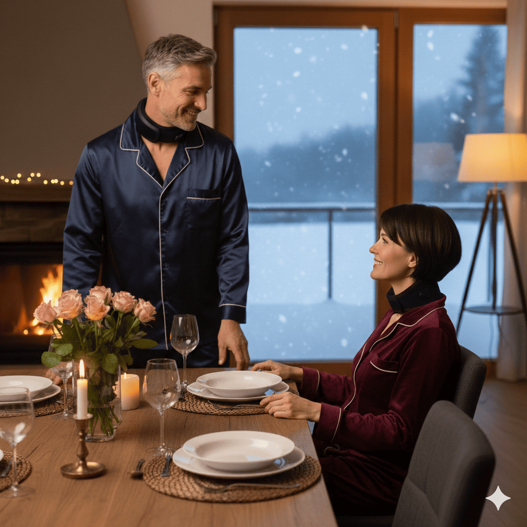 Collier Cervical Chauffant ThermaRelax™ – Soulagement de la Douleur & Confort Quotidien - Enfin Actif 50+