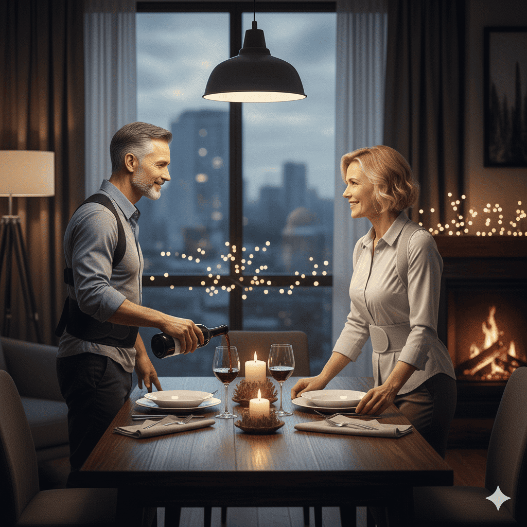 correcteur de posture posturepro couple detente soir