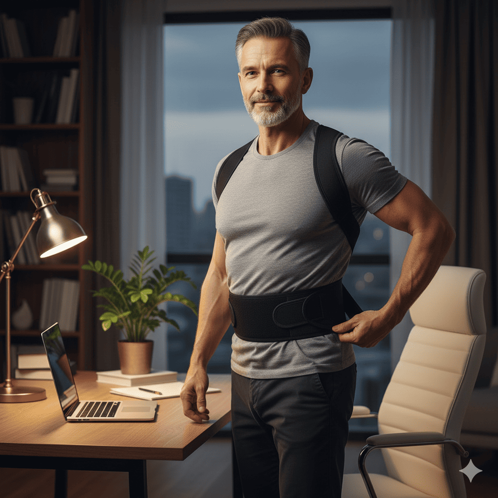 correcteur de posture posturepro homme detente travail