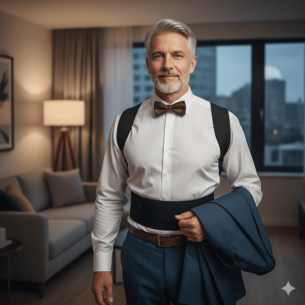 correcteur de posture posturepro homme relaxation soir