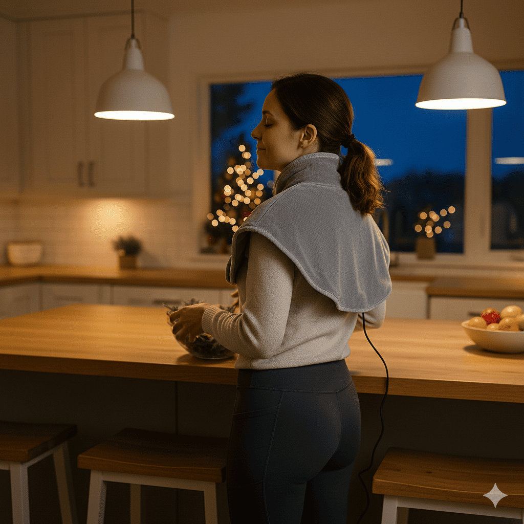 Coussin cervical chauffant ZenTherm 50+™: chaleur apaisante - Enfin Actif 50+