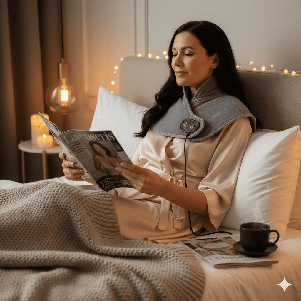 Coussin cervical chauffant ZenTherm 50+™: chaleur apaisante - Enfin Actif 50+