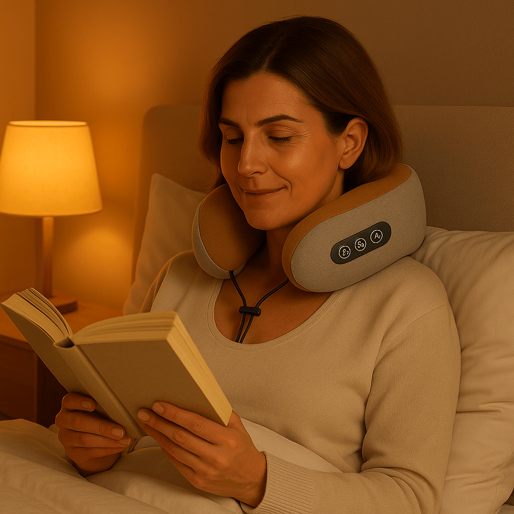 Coussin cervicale chauffant | Nuqea™ - Enfin Actif 50+