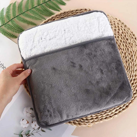 coussin chaufant multi usage gris