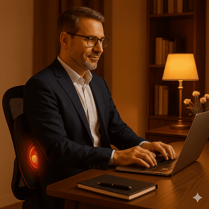 Coussin chauffant électrique Calmex™ : chaleur apaisante pour cervicales et dos - Enfin Actif 50+