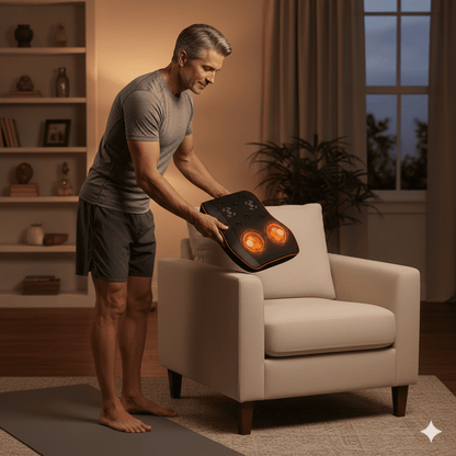 Coussin chauffant électrique Calmex™ : chaleur apaisante pour cervicales et dos - Enfin Actif 50+