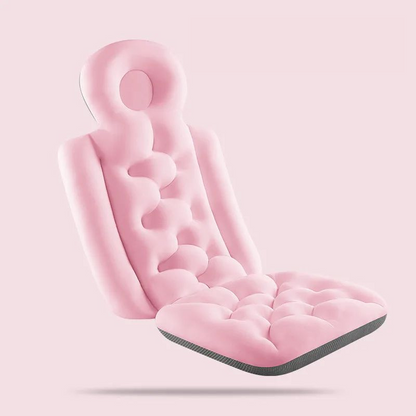 coussin de bain de couleur rose