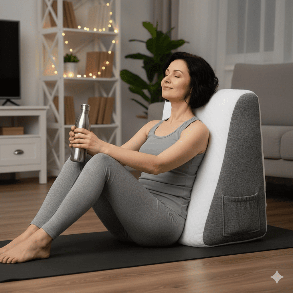 Coussin pour dos SpinaFlex™ : confort triangulaire et soulagement du dos - Enfin Actif 50+