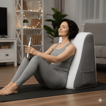 Coussin pour dos SpinaFlex™ : confort triangulaire et soulagement du dos - Enfin Actif 50+